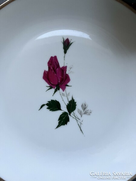 Schirnding Bavarian rose cup set, trio