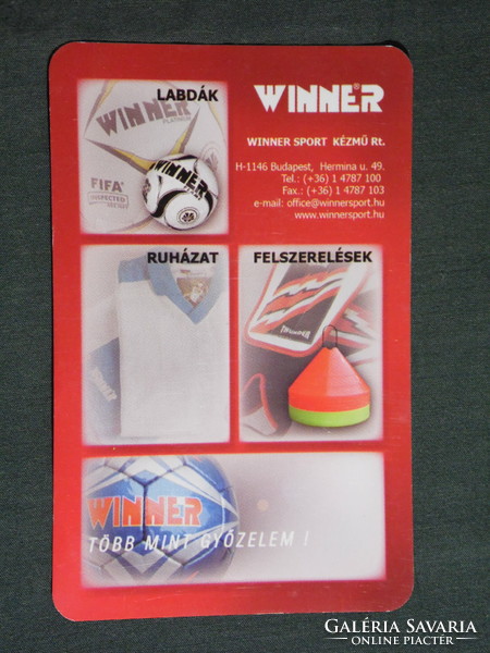 Card calendar, winner sports clothing fashion, Budapest, 2006, (6)