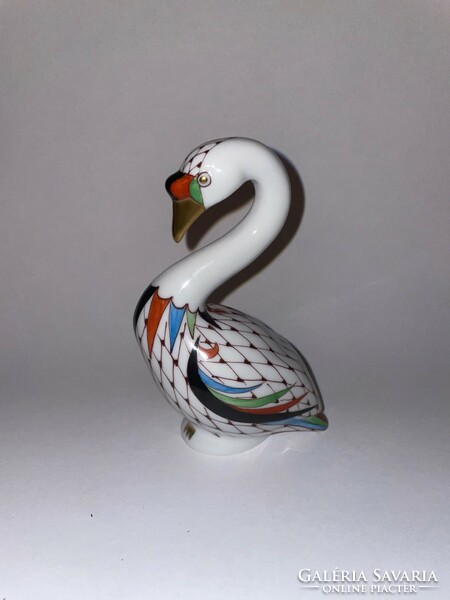 Ravenclaw porcelain swan with garden decor