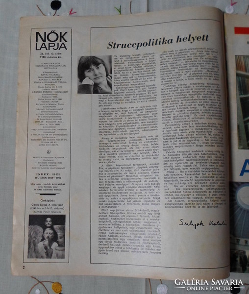 Nők Lapja – 1988. március 26. (régi újság, folyóirat születésnapra)
