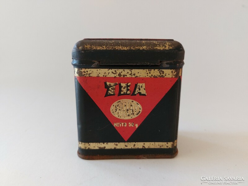 Old metal box for public retro tea box