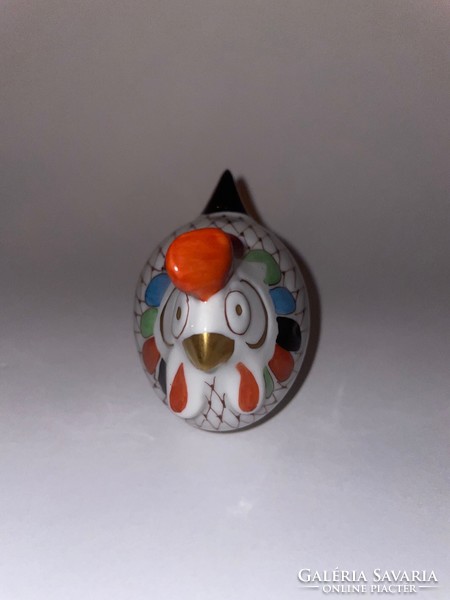 Raven house porcelain rooster with garden decor