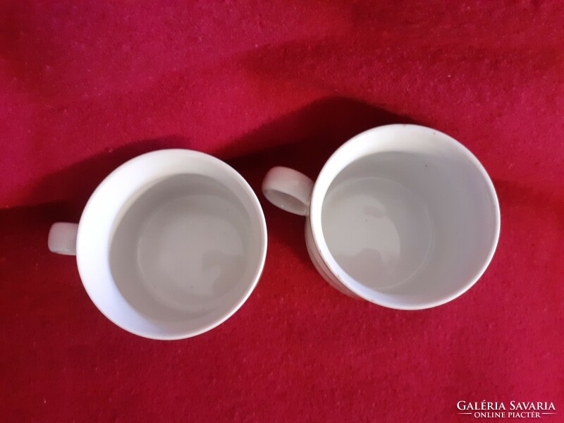 2 Zsolnay poppy cups, mugs.