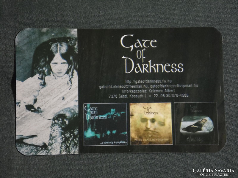 Kártyanaptár, Gate Of Darkness zenekar, Sásd, 2006, (6)