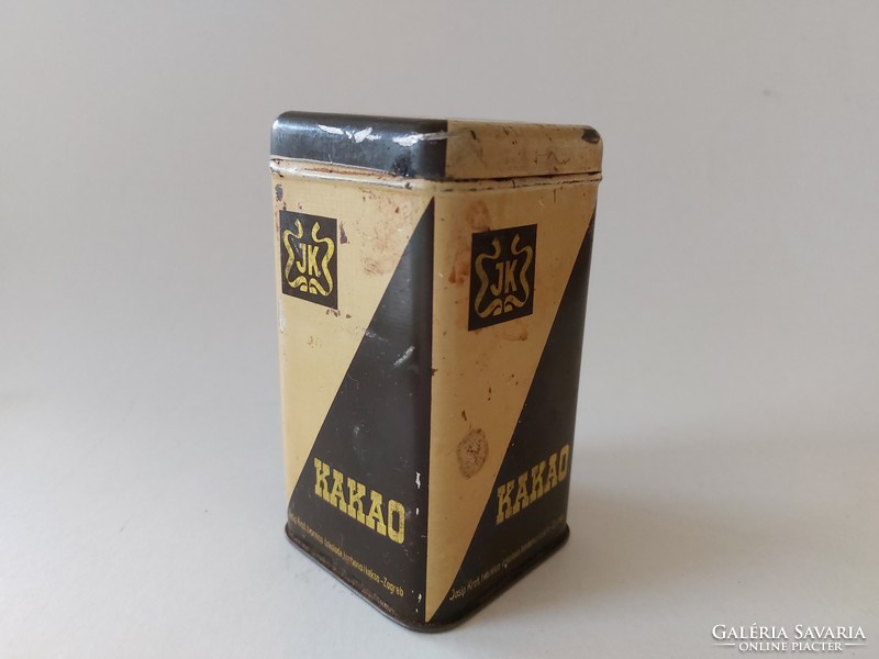 Old metal box jk cocoa box