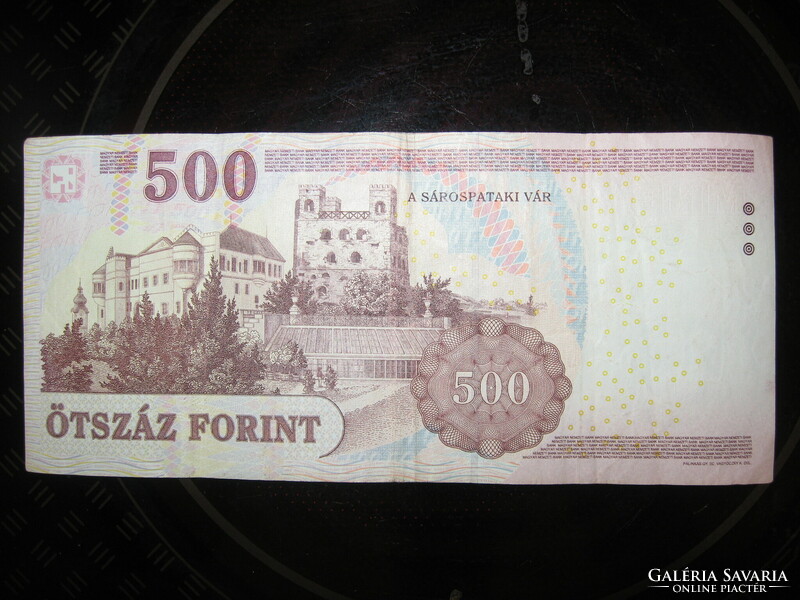 500 forint RITKA 600-ra végződő sorszámú EC 2957600 2013 Rákóczi 500ft ötszáz forintos