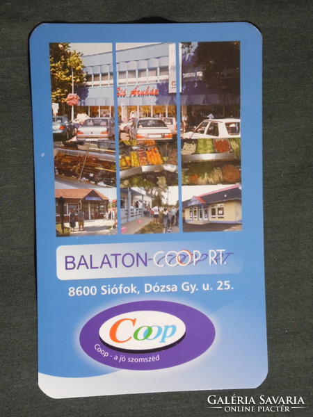 Kártyanaptár, Balaton Coop élelmiszer, Sió áruház, Siófok, 2006, (6)