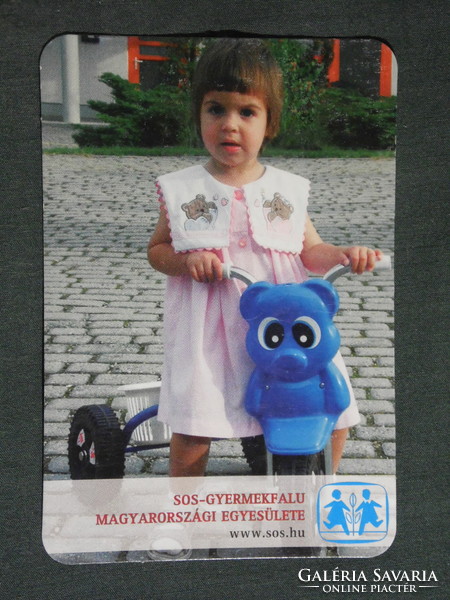 Card calendar, sos children's village, Budapest, children's model, 2006, (6)
