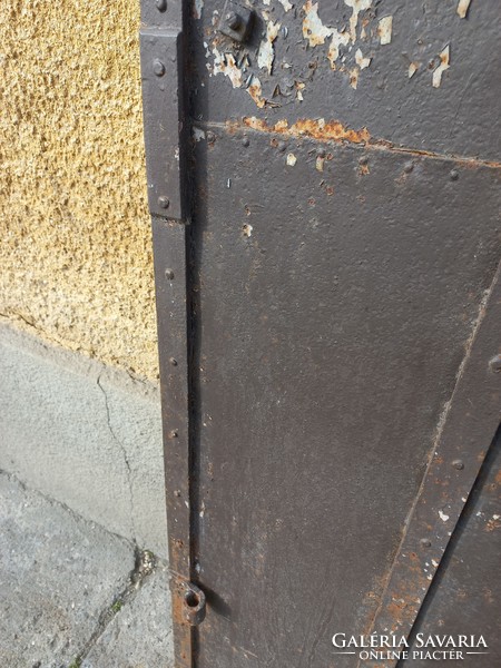 Antique iron door, cellar door