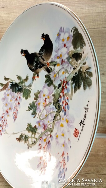 Japán kézzel festett dísztányér.c1960-80