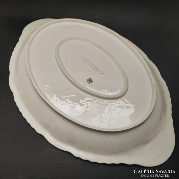 Victoria austria peony pattern porcelain serving plate, roasting dish, 36.7 x 25.3 cm