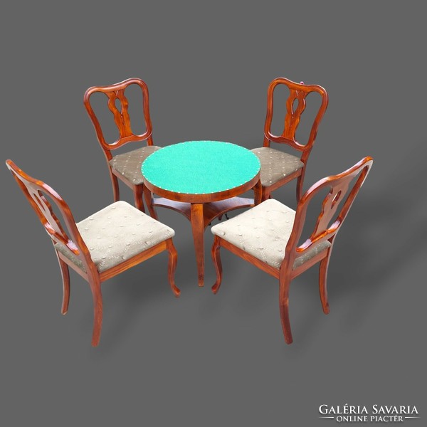 Card table/game table with 4 chairs