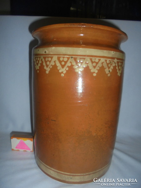 Glazed earthenware pot, köszko - large size, 27 cm