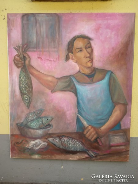 Gyula Bakányi - fishmonger