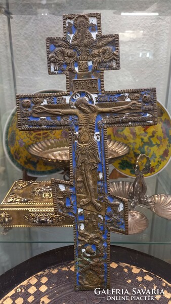 Antique Orthodox Orthodox Bronze Cross