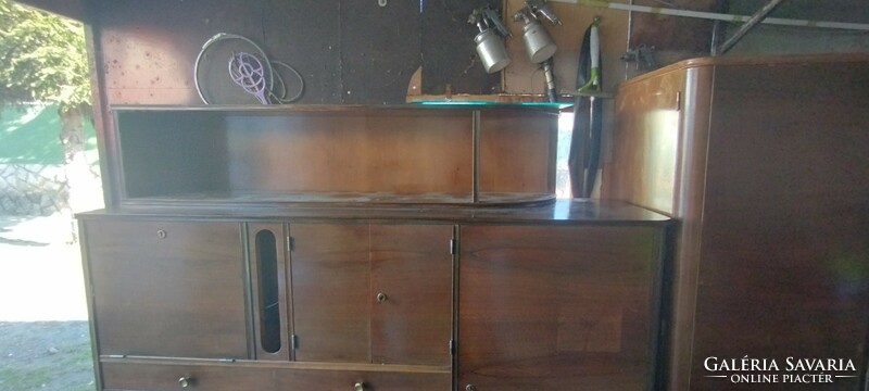 Walnut cabinets