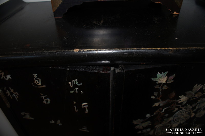 Japanese mother-of-pearl inlaid cabinet