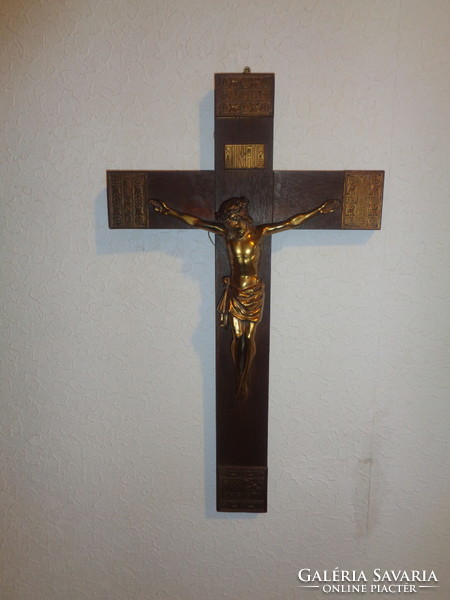 Corpus, with cross, copper hammer, 31 x 54 cm