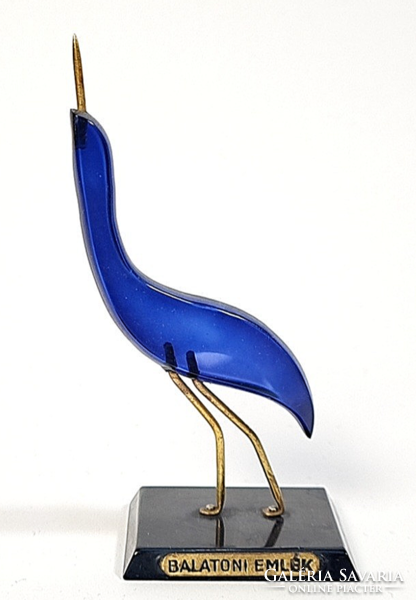 Retro/vintage Balaton souvenir - rare plexiglass egret