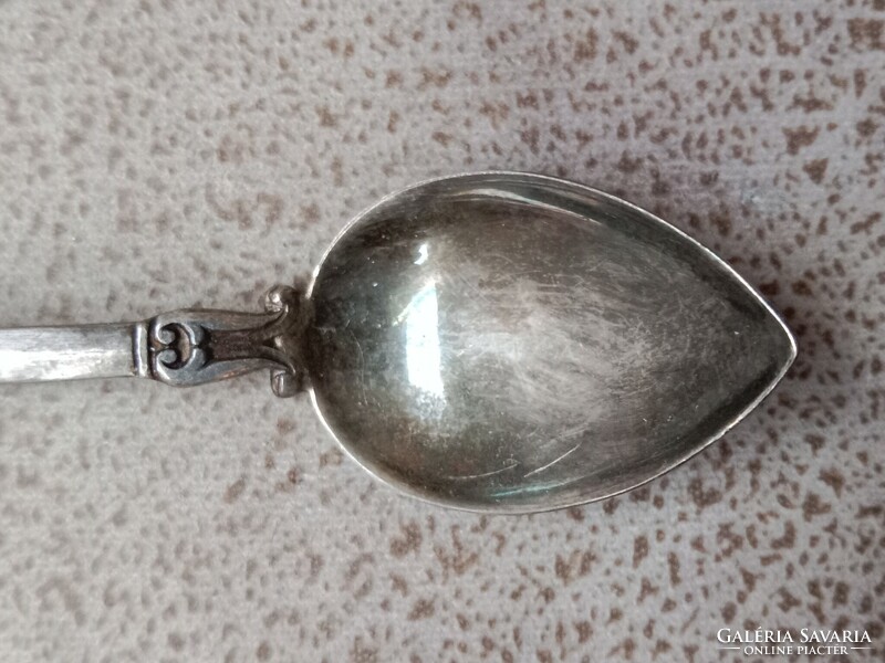 Antique silver Viennese teaspoon