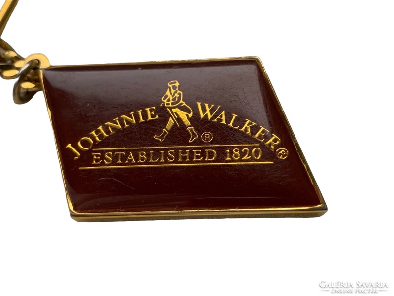 Retro Johnnie Walker whiskys kulcstartó