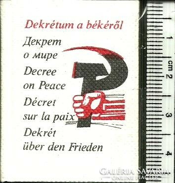 Minikönyv (03) - DEKRÉTUM A BÉKÉRŐL (1977/6000 pld. ötnyelvű)