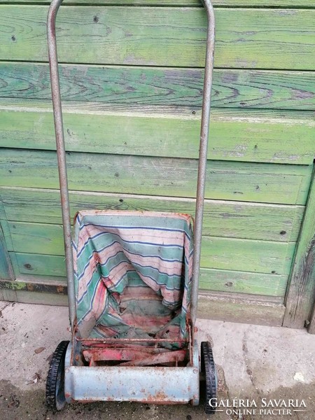 Old manual lawnmower