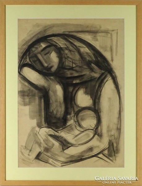 1Q431 week-old calf (1891-1977) : nursing mother with child ii.
