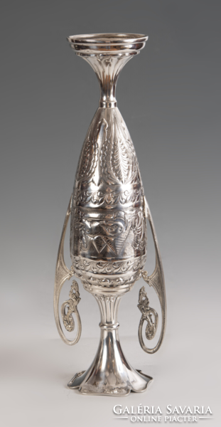 Large silver vase