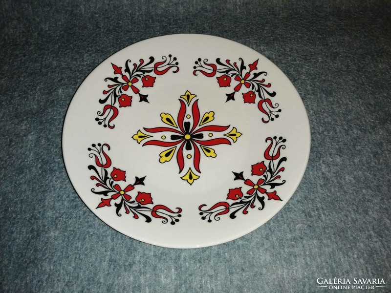 Retro Zsolnay porcelán falitányér  - átm. 24 cm (A9)