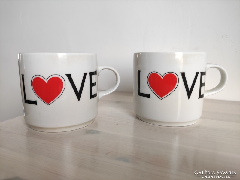 Lowland porcelain mug with I love you inscription