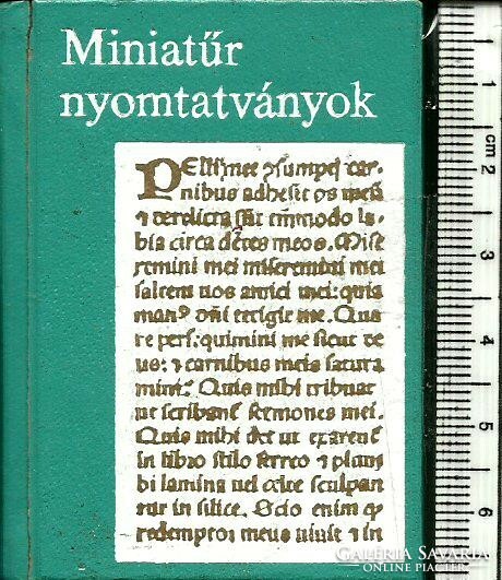 Minikönyv (03) - JANKA GYULA : MINIATŰR NYOMTATVÁNYOK (1978, négy nyelvű)