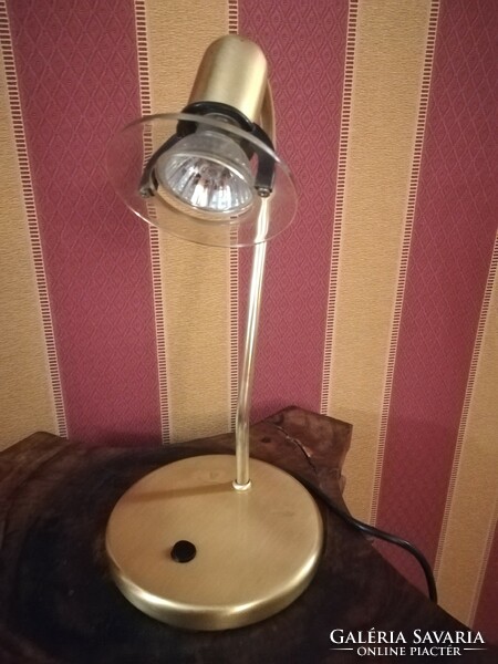 Irodai, asztali réz lámpa, 32 cm magas
