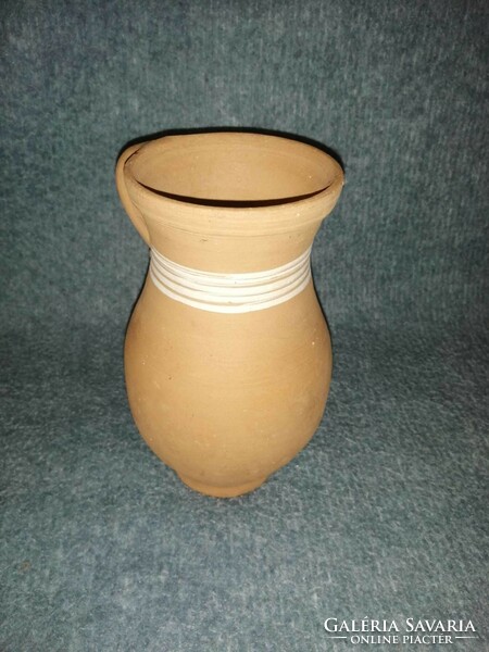 Ceramic jug, silke, 19 cm high (a8)