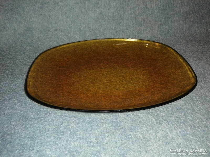 RIGOPAL üveg kínáló, asztalközép 24*30 cm (A8)