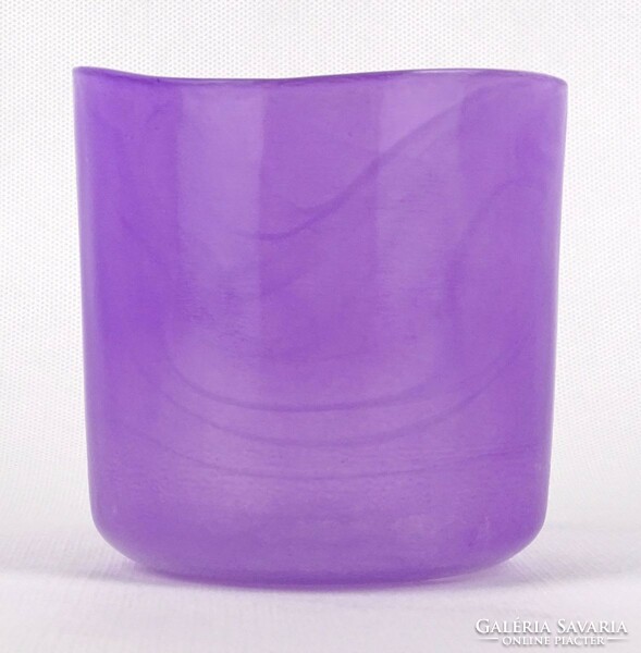 1Q803 Modern fújt üveg rózsaszín pohár