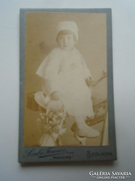 D201160  -  Régi fotó -Kislány - Szolnok  Szabó Ferenc  műterme  REKORD - 1910's