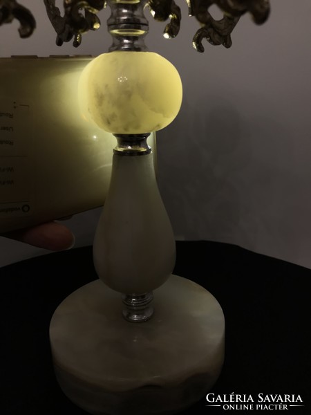 Onyx candle holder, marble candle holder