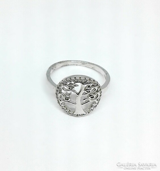 Silver ring with tree of life motif (zal-ag107636)