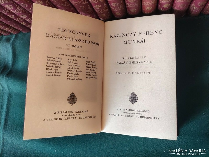 Kazinczi Ferenc munkái