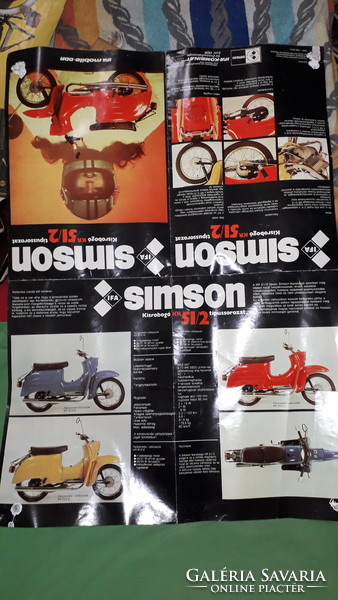Retro Simpsons kr 51/2 motorcycle 2-sided garage poster 82 x 56 cm according to the pictures