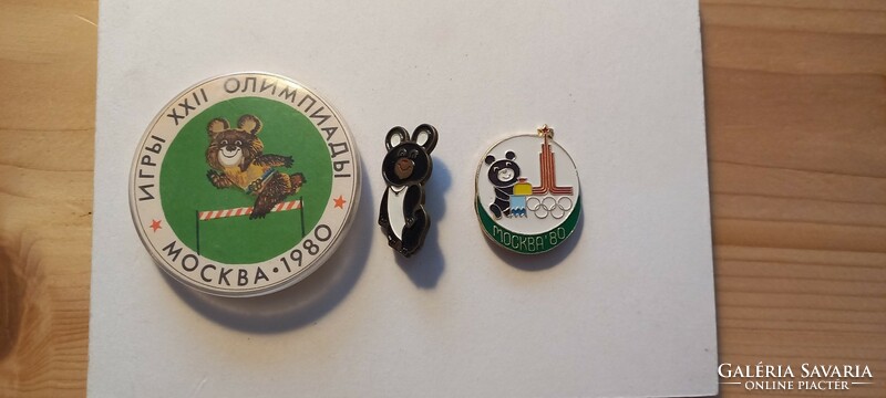 Moscow Olympics 3 badges