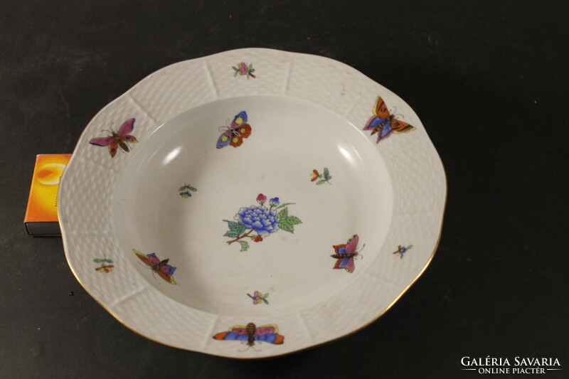 Old Herend victorian pattern deep plate 873
