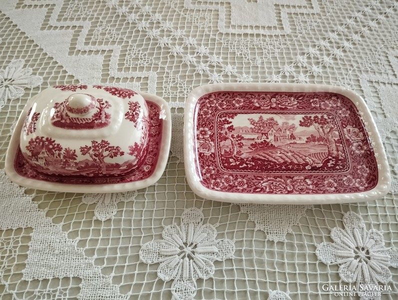 A nice villeroy&boch butter holder and a bowl from the rusticana series