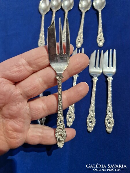 Silver-plated made in Holland 90 marked spoon and fork