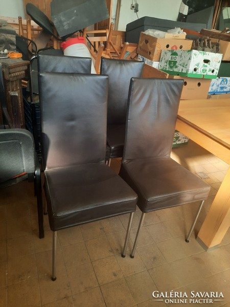 Design metal leather chairs