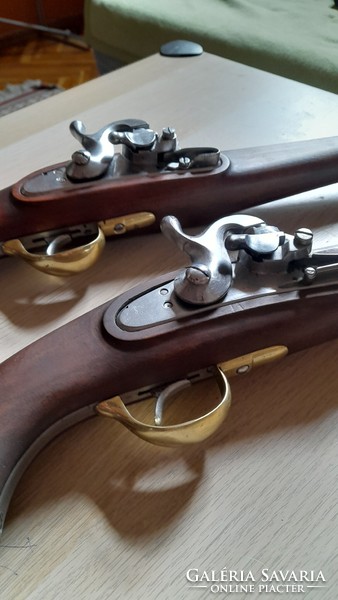 A pair of agustin 1844 m bolt-action cavalry pistols for sale
