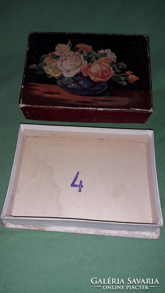Antique lucky rose bonbon box 14 x 10 x 3 cm as shown in the pictures