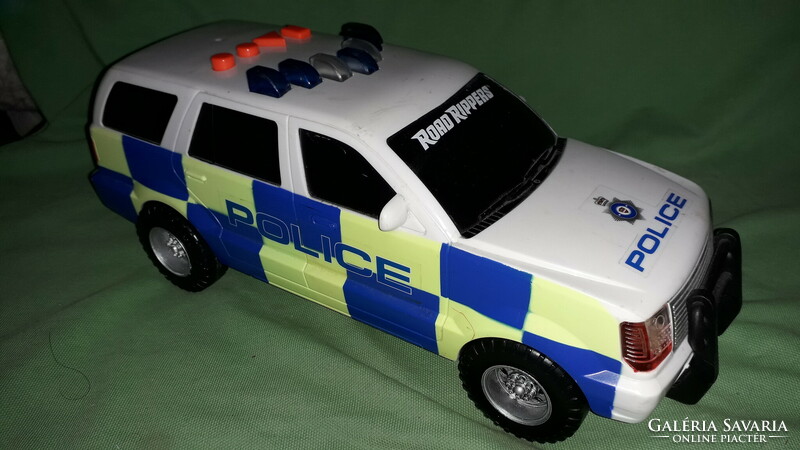 Quality toy state interactive lighting sound self-operating battery police car 25 cm as shown in the pictures