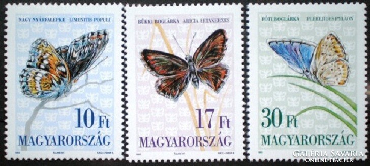 S4205-7 / 1993 Lepke VI. bélyegsor postatiszta